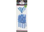 Amscan - Con Strisce Sacchetto Per Dolcetti 10-Pack SG24898 (Taglia Unica) (Blu Reale)