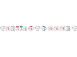 Amscan - Bandiera "Piccoli Cuochi"" SG24234 (Taglia Unica) (Bianco/Blu/Viola)"
