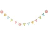 Creative Party - Carosello - Bandiera, Baby Shower - Carta SG24625 (Taglia Unica) (Colorato)
