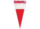 Unique Party - Cappello Di Natale In Cellophane Cono Sacchetti Per Feste 20-Pack SG24853 (Taglia Unica) (Rosso/Bianco)