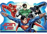 Justice League - Set Di Inviti Da 32 Pezzi - Cartone SG25068 (Taglia Unica) (Colorato)