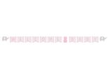 Creative Converting - Peanut - Bandiera "Welcome Baby"" - Cartone, Nastro SG24802 (Taglia Unica) (Grigio/Rosa)"