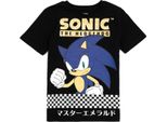 Sonic The Hedgehog - Maglietta Per Ragazzi NS7170 (134) (Nero)