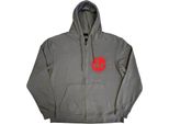 Blur - Felpa Con Cappuccio Con Zip A Tutta Lunghezza Per Uomo/Donna Unisex RO5585 (M) (Grigio)
