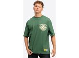 Maglietta Herren Oversize Waldorf Verde Bottiglia/Giallo S Benlee