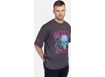 Maglietta Oversize Pantera Antracite/Magenta/Blu Cielo Xl Benlee