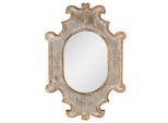 Specchio Clayre & Eef 51X75 Cm Beige Grigio Legno