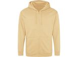 Awdis - Felpa Con Cappuccio E Zip Integrale Da Uomo PC5104 (L) (Sand)