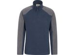 Mountain Warehouse - Top In Pile "Ashbourne Ii"" Con Mezza Zip Da Uomo MW1539 (4XL) (Blu Scuro)"