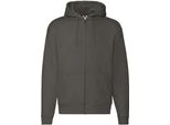 Fruit Of The Loom - Felpa Con Cappuccio "Premium"" Per Uomo/Donna Unisex PC5444 (Xxl) (Carbone)"