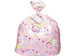 Unique Party - Sacchetto Regalo, Motivo A Pois, Plastica, Baby Shower SG25246 (Taglia Unica) (Rosa)