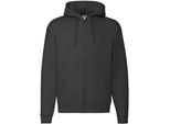 Fruit Of The Loom - Felpa Con Cappuccio "Premium"" Da Uomo/Donna Unisex PC5444 (Xxl) (Nero)"