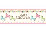 Creative Party - Carosello - Bandiera, Plastica, Baby Shower SG25519 (Taglia Unica) (Crema/Rosa/Verde)