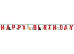 Creative Party - Cani - Bandiera "Cute"", Buon Compleanno - Carta SG25566 (Taglia Unica) (Rosso/Blu)"