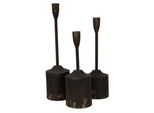 Set Di 3 Candelieri Clayre & Eef 35/30/25 Cm Ferro Nero