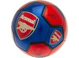 Arsenal Fc - Pallone Da Calcio Con Firme "Vittoria Attraverso L'armonia"" BS3660 (5) (Blu/Rosso)"