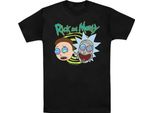 Rick And Morty - Maglietta "Blown Minds"" Da Uomo TV2216 (L) (Nero)"