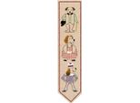 Segnalibro Le Bonheur Des Dames Kit Punto Freestyle Timbrato "Cani"", 5X20Cm"