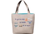 Borsa Le Bonheur Des Dames Contato Kit Punto Croce "Beach Bag"", 31X33X8Cm"