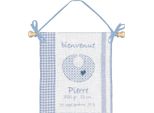 Le Bonheur Des Dames Kit Punto Croce Contato "Welcome Birth Blue"", 20X24Cm, Fai Da Te"