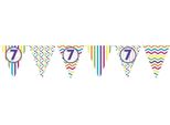 Creative Party - Fantasia - Bandiere, Carta, 7° Compleanno SG26069 (Taglia Unica) (Colorato)