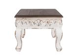Tavolino Clayre & Eef 40X40X33 Cm Legno Bianco Marrone
