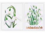 Thea Gouverneur Kit Punto Croce "Pannello Bucaneve Evenweave"", 34X22Cm"