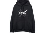Nasa - Felpa Con Cappuccio Logo Da Uomo BI2209 (Xxl) (Nero)