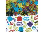 Amscan - Coriandoli, Foglio, Buon Compleanno SG26428 (Taglia Unica) (Colorato)