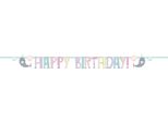 Amscan - Narvalo - Bandiera, Buon Compleanno - Carta SG26375 (Taglia Unica) (Colorato)