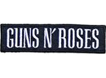 Guns N Roses - Iscrizione - Toppa - Cotone Logo RO8071 (Taglia Unica) (Nero/Bianco)