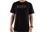Kiss - Maglietta Logo Per Uomo/Donna Unisex RO8063 (S) (Nero)