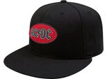 Ac/Dc - Cappellino Snapback Con Logo Per Uomini/Donne Unisex RO8182 (Taglia Unica) (Nero/Rosso)