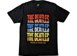 Maglietta The Beatles - "World Tour' 64"" Per Uomo/Donna Unisex RO8272 (L) (Nero)"
