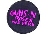 Guns N Roses - Toppa Da Stirare "Was Here"" - Cotone RO8657 (Taglia Unica) (Navy/Pink)"