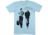 Simon & Garfunkel - T-Shirt Uomo/Donna Unisex RO8687 (Xxl) (Azzurro)