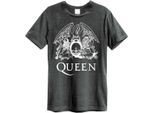 Amplified - Maglietta "Line Art Crest"" Per Uomo/Donna Unisex GD1114 (Xs) (Charcoal)"