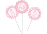 Creative Converting - Centrotavola Per Feste "It's A Girl"" 3-Pack - Carta SG26963 (Taglia Unica) (Rosa)"
