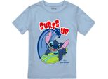 Lilo & Stitch - Maglietta "Surf's Up"" Per Ragazzi TV2393 (128) (Azzurro)"