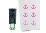 Timbro Combicraft Ancora 10 Mm Rotondo - Inchiostro Rosa