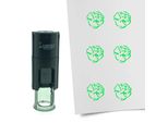 Timbro Combicraft Maiale Rotondo Da 10 Mm - Inchiostro Verde