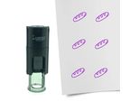 Timbro Combicraft Baguette Rotondo Da 10 Mm - Inchiostro Viola