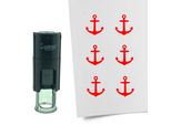 Timbro Combicraft Ancora 10 Mm Rotondo - Inchiostro Rosso