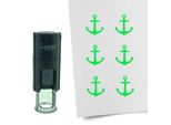 Timbro Combicraft Ancora 10 Mm Rotondo - Inchiostro Verde