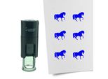 Timbro Combicraft Cavallo Rotondo Da 10 Mm - Inchiostro Blu