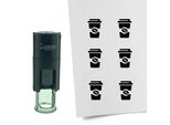 Timbro Combicraft Coffee To-Go Rotondo Da 10 Mm - Inchiostro Nero