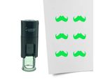 Timbro Combicraft Moustache Rotondo Da 10 Mm - Inchiostro Verde