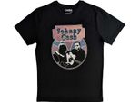 Johnny Cash - Maglietta "Walking Guitar & Front On"" Per Bambini/Donne Unisex RO5931 (M) (Schwarz)"