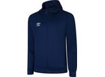 Umbro - Felpa Con Cappuccio Con Zip "Total Training"" Da Uomo UO1864 (3XL) (Navy/Bianco)"