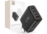 Tech-Protect Nc100W-Gan Caricatore Di Rete A 4 Porte Pd100W/Qc3.0 Nero